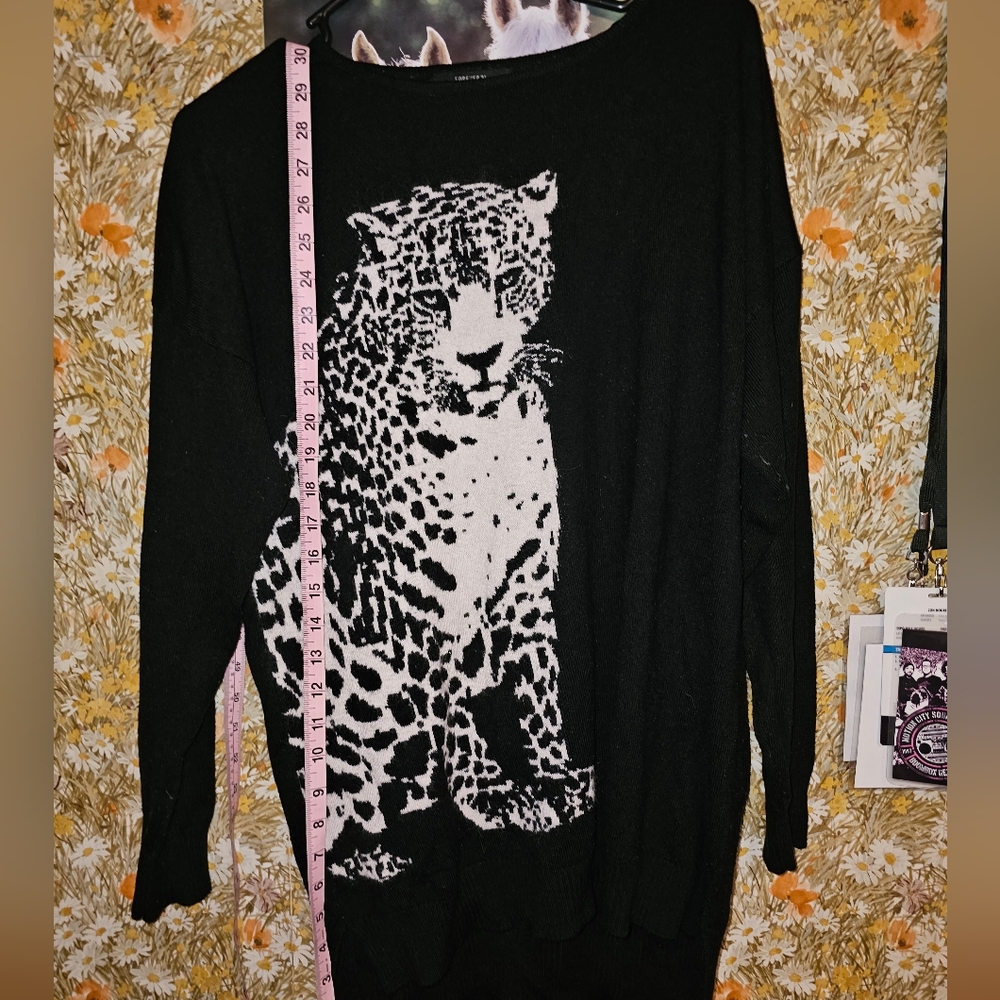 Leopard Sweater Dress - Picture 3 of 6